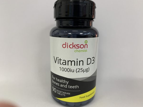 Vitamin D 1000iu (Cholecalciferol) x 90 Tablet One a day (Pack of 90)
