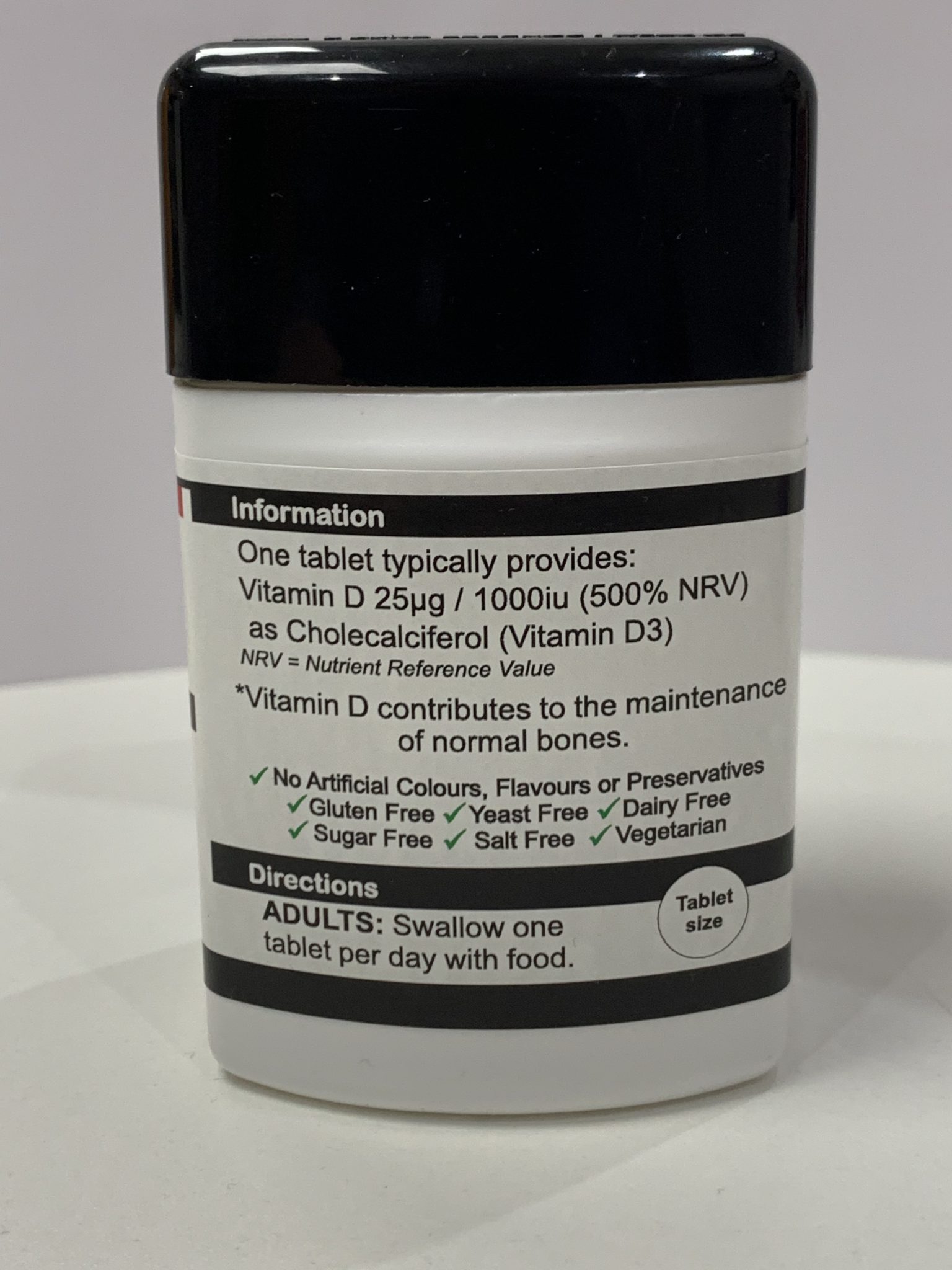 Vitamin D 1000iu (Cholecalciferol) x 30 Tablet One a day Dickson