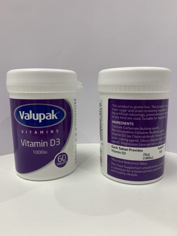 Vitamin D Valu-Pak 60 tablets