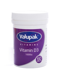 Valupak Vitamin D 1000iu Tablets (Pack of 60)