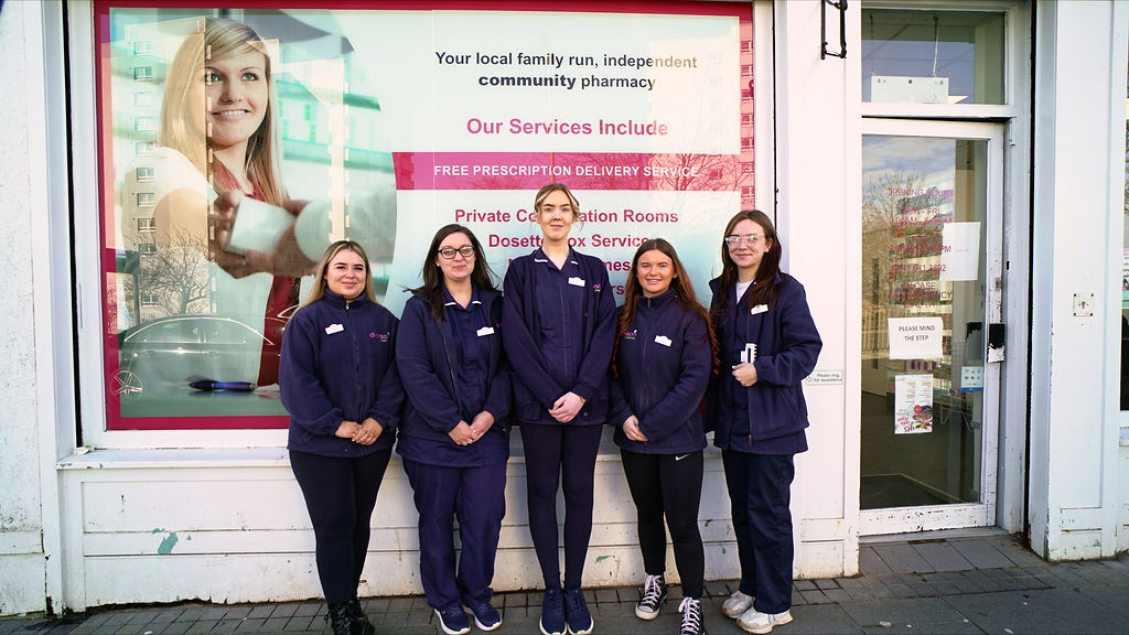 Team at Dickson Chemist 222 Main Street Cambuslang